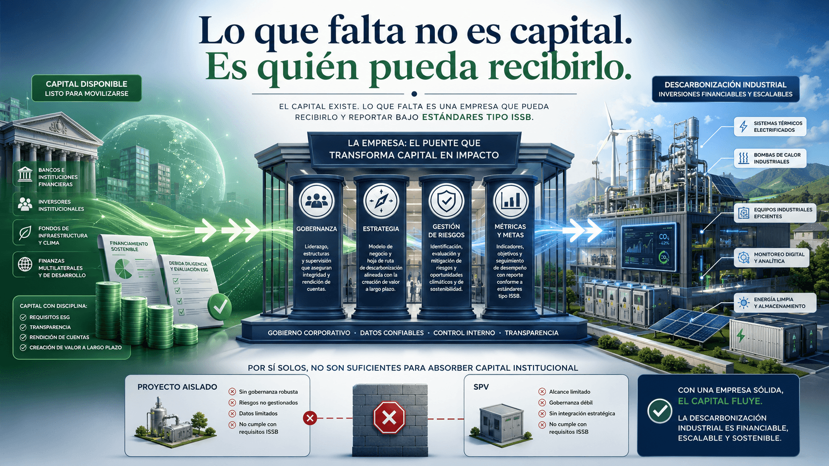 Portada del insight: Lo que falta no es capital. Es quién pueda recibirlo.